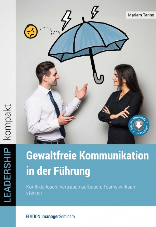 Buchcover „Gewaltfreie Kommunikation in der Führung“